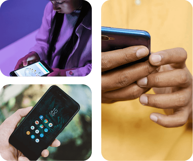 E2G customers using smartphones